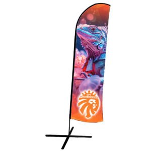 Bandera 2 vistas con cruceta